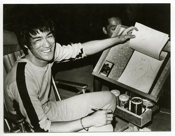 bruce on the set of game of death